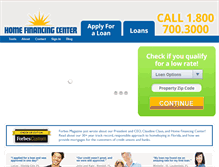 Tablet Screenshot of homefinancingcenter.com